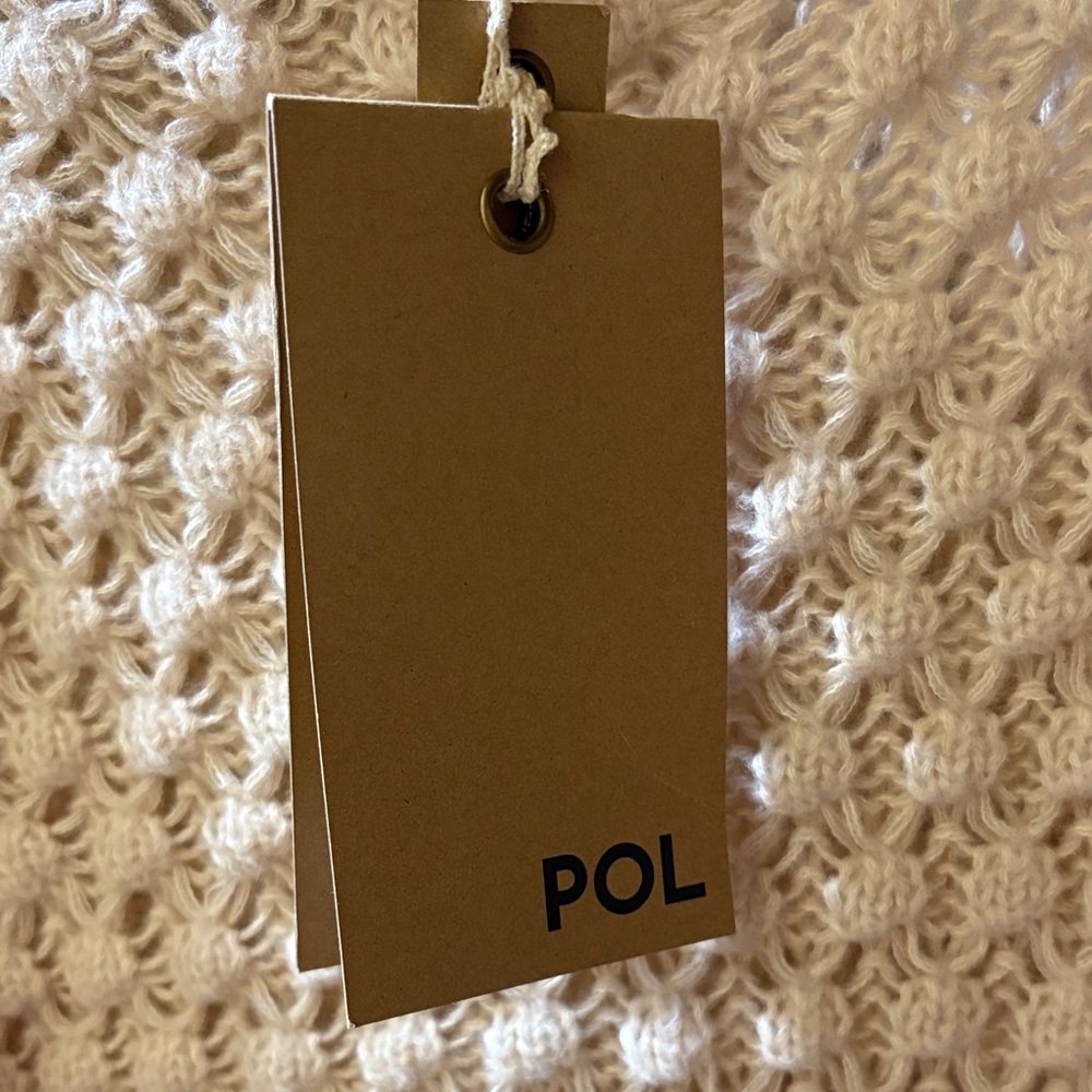 POL Women's Cream Knit Sweater - Picture 2 of 5